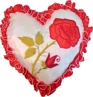 EDEN HOME DECOR Silk Cushions Cover(40 cm*40 cm, Red)