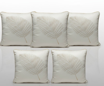 Vornexa Velvet Cushions & Pillows Cover(40 cm*40 cm, Pack of 5, White)