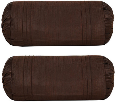 THE CONVERSION Blended Bolsters Cover(Pack of 2, 38 cm*75 cm, Brown)