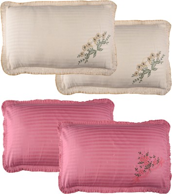KUBER INDUSTRIES Self Design Pillows Cover(Pack of 4, 74 cm*50 cm, Multicolor)