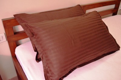 Trance Home Linen Cotton Pillows Cover(Pack of 2, 43.18 cm*63.5 cm, Brown)