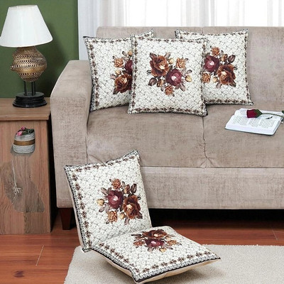 PITLOUM CRAFT Velvet Cushions Cover(40 cm*40 cm, Pack of 5, Multicolor)