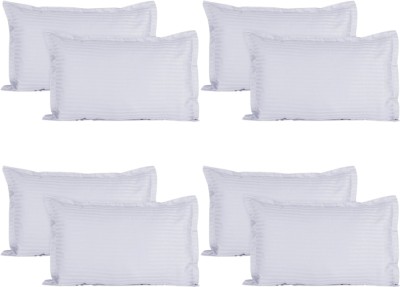 MSKtrend Cotton Pillows Cover(Pack of 8, 43 cm*69 cm, White)