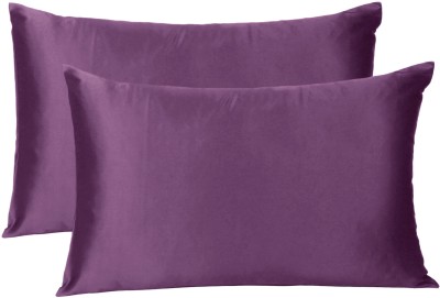 Oussum Satin Pillows Cover(Pack of 2, 50.8 cm*101.6 cm, Purple)