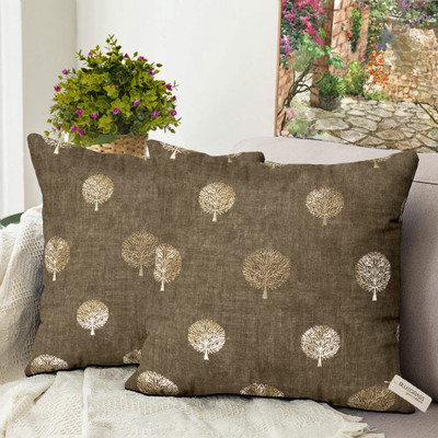 Bluegrass Velvet Cushions Cover(50 cm*50 cm, Pack of 2, Brown)
