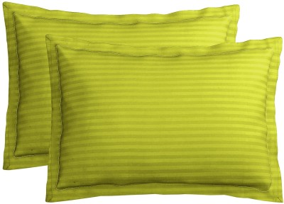 BSB HOME Cotton Pillows Cover(Pack of 2, 45 cm*71 cm, Light Green)