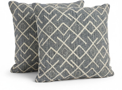 Accent Decora Cotton Cushions Cover(40 cm*40 cm, Pack of 2, Grey)