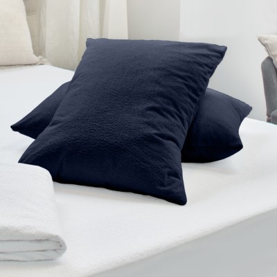 curious lifestyle Plain Pillows Cover(Pack of 2, 44 cm*68 cm, Blue)