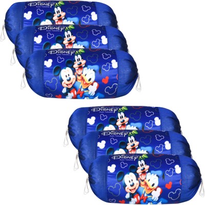 DISNEY Cotton Bolsters Cover(Pack of 6, 40 cm*80 cm, Blue)