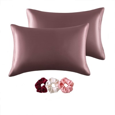 CEBADA Self Design Pillows Cover(Pack of 2, 45.72 cm*72.12 cm, Ivory)