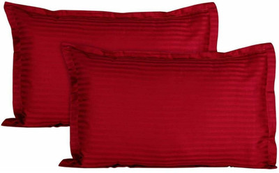 Sosha Polyester Pillows Cover(Pack of 2, 68 cm*43 cm, Maroon)