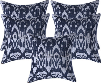 Go Texstylers Cotton Cushions Cover(40.64 cm*40.64 cm, Pack of 5, Multicolor)