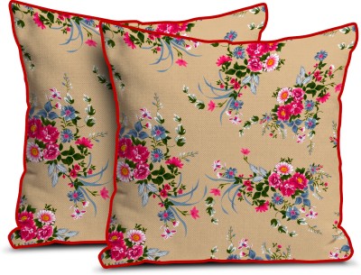 kioni Floral Cushions Cover(Pack of 2, 40 cm*40 cm, Multicolor)