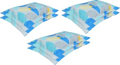 RRB TEXTILE Cotton Pillows Cover(Pack of 6, 50 cm*75 cm, Blue)