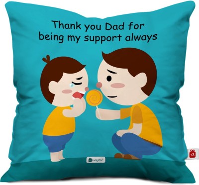 Indigifts Satin Cushions Cover(40 cm*40 cm, Blue)