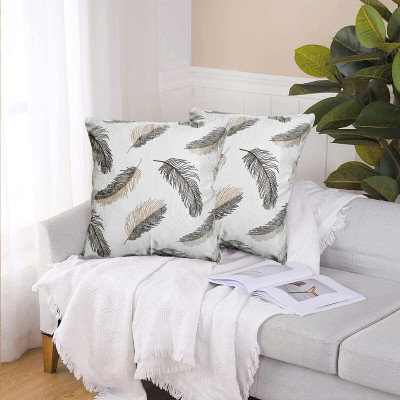 Hims Polyester Cushions Cover(55 cm*55 cm, Pack of 2, Brown)