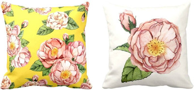 TheYaYaCafe Cotton Cushions Cover(30 cm*30 cm, Pack of 2, Multicolor)