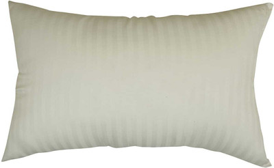Navika dayal Microfibre Stripes Sleeping Pillow Pack of 1(White)