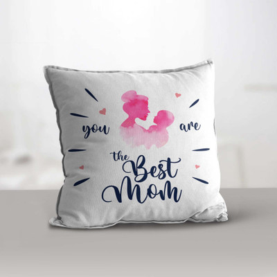 eCraftIndia Cotton Floral Floor Cushion Pack of 1(White)