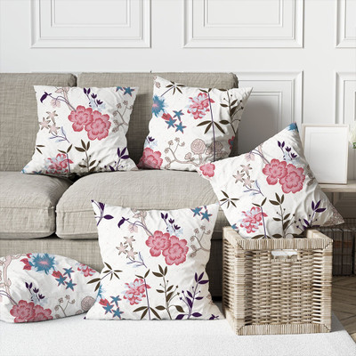 ANVITKA ONLINE HUB Cotton Cushions Cover(Pack of 5, 16 cm*16 cm, Multicolor)