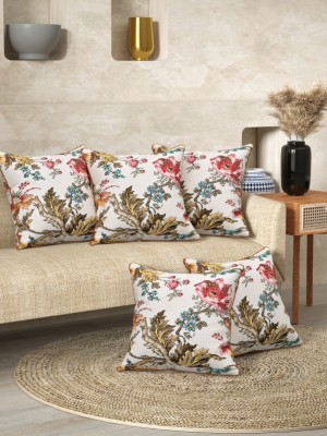 EasyGoods Floral Cushions & Pillows Cover(Pack of 5, 40 cm*40 cm, Multicolor)