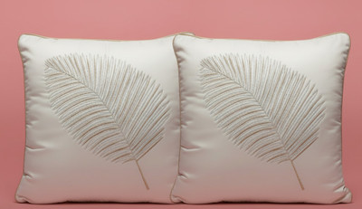 Vornexa Velvet Cushions & Pillows Cover(40 cm*40 cm, Pack of 2, White)