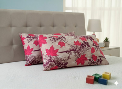 Laxmi Enterprises Silk Cushions & Pillows Cover(Pack of 2, 38 cm*64 cm, Pink)