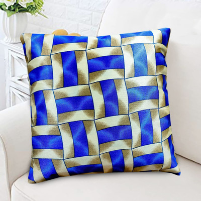 Kanushi Industries Polyester Cushions Cover(Pack of 5, 41 cm*41 cm, Blue)