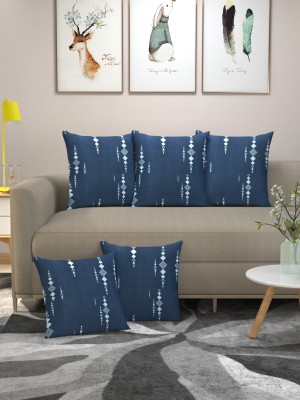 Multitex Geometric Cushions Cover(Pack of 5, 40 cm*40 cm, Lavender)