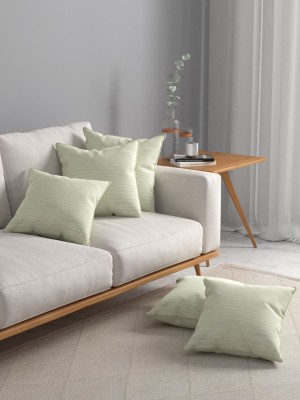 ROSARA HOME Self Design Cushions Cover(Pack of 5, 40 cm*40 cm, Cream)