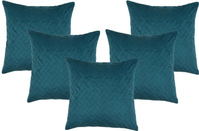 Flipkart SmartBuy Velvet Cushions Cover(Pack of 5, 41 cm*41 cm, Dark Green)