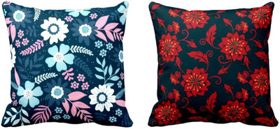 TheYaYaCafe Cotton Cushions Cover(30 cm*30 cm, Pack of 2, Multicolor)