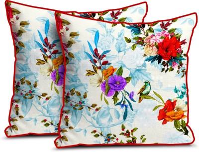 kioni Floral Cushions Cover(Pack of 2, 30 cm*30 cm, Multicolor)