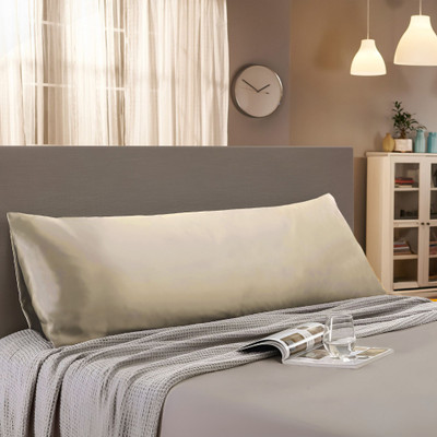 SleepyCat Satin Pillows Cover(52 cm*20 cm, Gold)