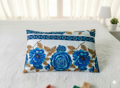 Laxmi Enterprises Cotton Cushions & Pillows Cover(Pack of 2, 32 cm*64 cm, Blue)