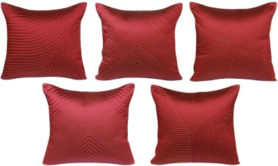 HOME9INE Geometric Cushions Cover(Pack of 5, 30 cm*30 cm, Maroon)