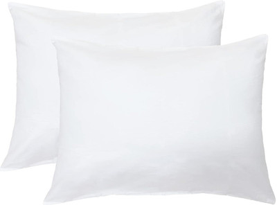 SAFHOME Cotton Pillows Cover(53.339999999999996 cm*86.36 cm, Pack of 2, White)