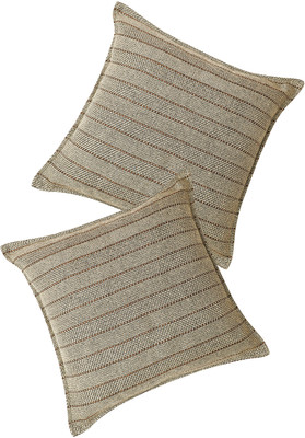 THE CONVERSION Jute Cushions Cover(Pack of 2, 40 cm*40 cm, Grey)