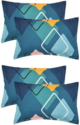 CHHILAKIYA Cotton Pillows Cover(Pack of 4, 48 cm*76 cm, Blue)