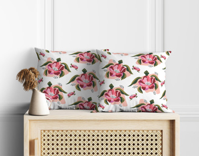 ASTITVA Cotton Cushions Cover(50 cm*50 cm, Pack of 2, White)