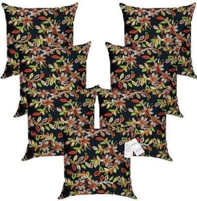 LOFEY Printed Cushions & Pillows Cover(Pack of 7, 40 cm*40 cm, Black)