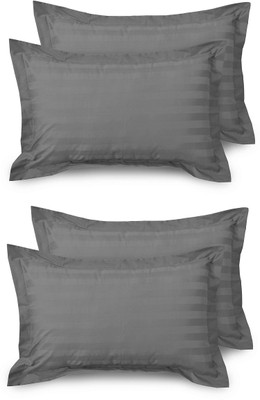 TURIYA Microfiber Pillows Cover(Pack of 4, 68 cm*43 cm, Grey)