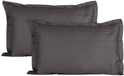 ELITELINENS Cotton Pillows Cover(Pack of 2, 51 cm*76 cm, Grey)