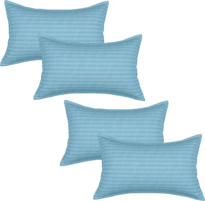 KUBER INDUSTRIES Striped Pillows Cover(Pack of 4, 75 cm*48 cm, Blue)