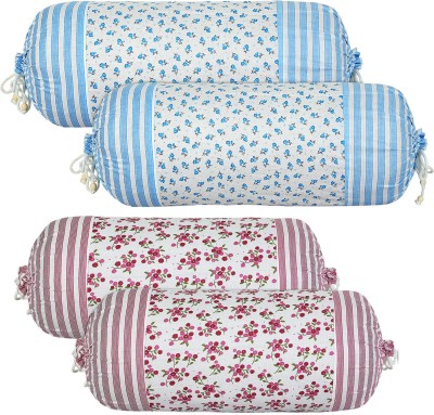 KUBER INDUSTRIES Cotton Bolsters Cover(Pack of 4, 40 cm*80 cm, Multicolor)