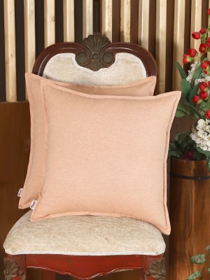 Home-The best is for you Plain Cushions Cover(Pack of 2, 60 cm*60 cm, Orange)