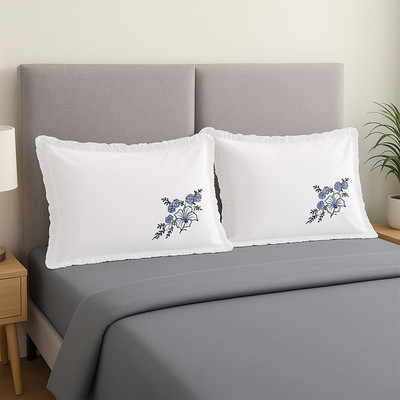 KUBER INDUSTRIES Cotton Pillows Cover(67.5 cm*42.5 cm, Pack of 2, White)