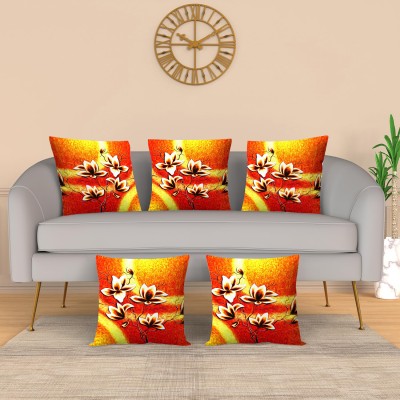 MY FAV Polyester Cushions Cover(Pack of 5, 40 cm*40 cm, Multicolor)