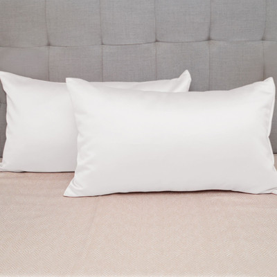 SleepyCat Satin Pillows Cover(71.12 cm*45.72 cm, Pack of 2, White)