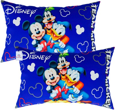 Heart Home Silk Pillows Cover(Pack of 2, 65 cm*41 cm, Blue)